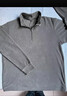 优衣库男装柔滑弹力摇粒绒半拉链套头衫/长袖25秋冬新款481184 08 深灰色 2XL /185/112C 实拍图