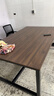 广毅会议桌长桌洽谈桌椅组合培训工作台简易电脑桌现代办公桌加厚加宽 高端浅胡桃+白架【发货快】 长120宽60高74【无加固杆】 实拍图