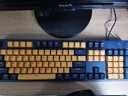 雷柏（Rapoo） V500PRO黄蓝升级款 104键有线背光机械键盘 PBT双色键帽电脑办公游戏全键无冲可编程键盘 茶轴 实拍图