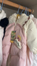 巴拉巴拉童装婴儿连体衣假两件连体羽绒服宝宝衣服冬加厚男童女童儿童 粉红60002-白鸭绒 80 cm-充绒量88g 实拍图