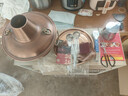隆顺铜艺 铜火锅木炭老式紫铜火锅锅具手工加厚老北京涮肉铜锅火锅碳炉 6-8人清汤【仿古款】 34cm 实拍图