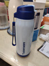 特百惠（Tupperware）吸管保温杯510ml大容量运动水杯子男女学生泡茶咖啡杯 蓝色 实拍图