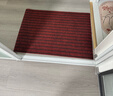 京东京造 条纹拉绒入户垫 家用可裁剪除尘防滑吸水地垫进户门 红色60*90cm 实拍图