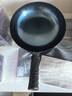 阎铁匠章丘炒锅铁锅 无涂层锻打炒菜锅老式物理不粘锅家用镜面款已开锅 镜面锅把一体32CM圆底 32cm 实拍图