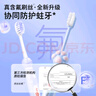 舒客宝贝（sakykids）儿童牙刷含氟刷丝防蛀细软刷毛护龈小刷头乳牙猫爪牙刷2-5岁1支装 实拍图