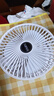 电风扇伸缩折叠小风扇宿舍家用静音充电型办公台式USB桌面宿舍大风力夏台面落地两用折叠电风扇 颜色随机 直插款无档位开关1个装 实拍图