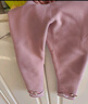 贝瑞加（Babyprints）女童打底裤秋冬宝宝加绒棉裤女孩加厚长裤儿童保暖裤子 粉140 实拍图