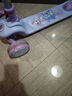 迪士尼（Disney）儿童滑板车3-6-12岁女大童踏板闪光轮滑滑车滑轮车艾莎公主滑步车 实拍图