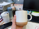 炊大皇马克杯 木底陶瓷杯高颜值办公防滑咖啡杯牛奶杯水杯 白色350ml 实拍图