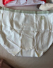 猫人【A类婴儿棉】纯棉蚕丝抑菌底裆无痕透气中腰少女女士内裤女 实拍图