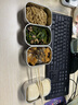 小熊（Bear）电热饭盒 加热饭盒 保温饭盒可加热 双层四胆办公室蒸煮热饭神器可预约上班族加热便当盒DFH-G16W7 实拍图