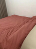 京东京造意式瓷磨四件套 60支长绒棉磨毛A类100%纯棉全棉床单被套床上冬天保暖单双人1.5m肉桂红 实拍图
