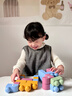 泰迪拾光婴儿积木0-3岁可啃咬玩具软胶大颗粒儿童小月龄宝宝手指精细训练 实拍图