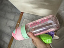 富全喷雾运动水杯儿童学生专用夏季水壶大容量Tritan塑料便携喷水杯子 冰粉色【喷雾+吸管+刻度】780ml 实拍图