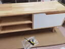 舒歌电视柜实木落地茶几组合 简约小户型客厅抽屉电视机组合柜 1.2米 白抽屉电视柜 实拍图
