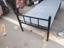 初学者 折叠床单人床家用午休床简易便携租房午睡铁床办公室硬板行军床 灰纹75cm宽 磨砂黑-加厚钢架 实拍图