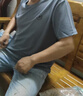 特步运动t恤短袖男夏装新款跑步速干衣薄款训练服半袖简约上衣polo衫 【跑步训练】海岩灰0174 L 175 实拍图