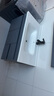 恋派浴室柜 陶瓷一体盆卫生间洗脸盆柜组合悬挂式洗漱台智能洗手盆柜 普通镜柜】珠光灰+陶瓷盆 90cm 实拍图