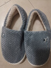京东京造【温暖御寒】软弹包跟家居棉拖鞋室内保暖棉拖鞋男士深灰色44-45 实拍图