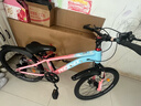 凤凰山地自行车男女变速山地车碟刹青少年儿童自行车学生单车 星际 蓝粉【变速+辐条轮】 22寸【适合130-170cm】 实拍图