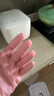 英科医疗一次性丁腈手套 厨房洗碗清洁50只/盒 粉色 中号M码 实拍图
