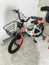 永久（FOREVER）儿童自行车男女款小孩单车可折叠脚踏车4-6-8-10岁辅助轮14寸橙色 实拍图