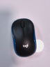 罗技（Logitech）M185鼠标 无线鼠标 办公鼠标 对称鼠标 黑色蓝边 带无线2.4G接收器 实拍图