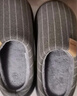 奥康（Aokang）抗菌棉拖鞋男士秋冬季室内居家用保暖防滑防臭毛绒厚底情侣棉拖女 实拍图