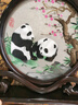 老秀馆蜀绣熊猫刺绣双面绣摆件乔迁礼物中国风特色礼品送老外成都纪念品 蜀绣双面绣-节节高（JD发货） 实拍图