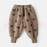 嘟嘟家宝宝裤子加绒冬季男童冬装保暖女童长裤潮儿童休闲裤 咖色小熊 90 实拍图