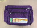 小安熊女士单肩包斜挎布包尼龙布大容量多层防水时尚百搭斜跨包女妈妈包 深紫色 实拍图