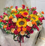 冉子花坊鲜花速递同城配送向日葵混搭抱抱桶玫瑰送女友爱人生日礼物真鲜花 美好祝愿 实拍图
