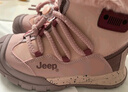 JEEP吉普女童雪地靴防滑冬季2024新款高帮儿童棉鞋紫兰花/淡粉30 实拍图