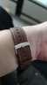 威千图适用华为手表表带真皮GT6/6pro/GT5/5pro/Watch5/4/4pro/3proGT4运动表带腕带男46/48表盘【咖色】 实拍图
