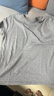 立蒙（LIMENG）男女装素色180g全棉短袖t恤圆领宽松体恤打底衫 浅灰 XL 实拍图
