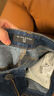 佐丹奴猫须牛仔裤男新款中腰合体直筒男裤复古风牛仔长裤13115046 实拍图