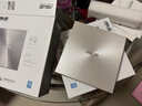华硕8倍速 USB2.0 外置DVD刻录机 移动光驱 银色(兼容苹果系统/SDRW-08U7C-U) 实拍图