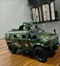 卡威1:18东风猛士汽车模型三代军车退伍礼物纪念品合金装甲车男孩玩具 退伍纪念品礼物+猛士迷彩+展示盒 实拍图