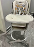 哈卡达（HAGADAY）宝宝餐椅婴儿成长椅学座椅多功能椅子家用餐桌椅子可折叠学坐神器 【摇椅+免安装】汉白银Pro 实拍图