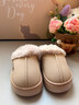 朴西棉拖鞋女新款棉绒拖鞋加厚软底秋冬室内居家用麂皮绒时尚情侣棉拖 米白色 36-37 实拍图