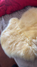 牧诺 澳洲羊毛地毯卧室整张羊皮羊毛飘窗毯 皮毛一体地毯羊皮坐垫 淡米色 澳洲2p70*180cm 实拍图
