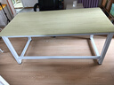 威曼帝电脑桌家用台式书桌学习桌写字桌简约卧室桌子工作台长条桌加厚款 白枫色面+白架 长160*宽80*高74cm 实拍图