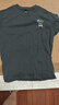 名创优品（MINISO）短袖男纯棉休闲宽松夏季圆领百搭青少年潮流半袖t恤 深灰 XL 实拍图