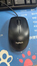罗技（Logitech）M91P（同M90外型）有线鼠标 家用办公鼠标 电脑笔记本鼠标 左右手通用对称鼠标  黑色 实拍图