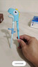 babycare儿童筷子宝宝硅胶训练筷婴幼儿餐具专用筷 恐龙练习筷-马卡蓝 实拍图