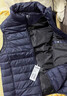 雪中飞秋冬新款男式轻薄羽绒服马甲基础男士短款羽绒秋马甲 黯青色|5089 XL 180/100A 实拍图