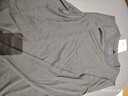 回力（Warrior）纯棉t恤男秋冬新款重磅运动上衣男士宽松打底长袖体恤 深灰  XL 实拍图