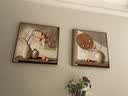 恋之屋餐厅墙装饰画柿柿如意寓意好餐桌墙面挂画高级感背景墙壁画中古风 大吉大利 A 40*40cm*2【荐1.5米墙面】 轻奢金色框/ PS框+晶瓷面 实拍图