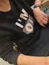 型于格潮牌无帽圆领卫衣男生打底衫秋冬季加绒加厚保暖长袖T恤内搭上衣 黑色 (加绒款) XL 建议(130-145斤） 实拍图