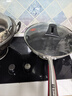 康巴赫炒锅不粘锅316L不锈钢炒菜锅32cm蜂窝平底煎炒锅电磁炉燃气灶通用 实拍图